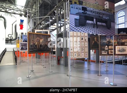 Das Innere des Elektrizitätsmuseums in Lissabon, das Maat gehört Stockfoto