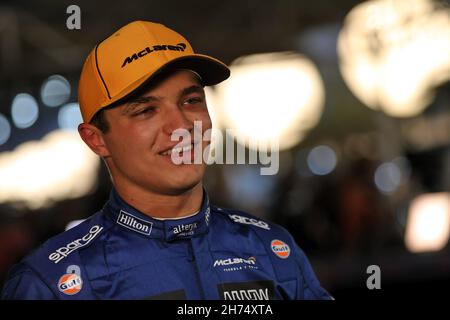 Doha, Katar. 20th. November 2021. Lando Norris (GBR) McLaren. Qatar Grand Prix, Samstag, 20th. November 2021. Doha, Katar. Quelle: James Moy/Alamy Live News Stockfoto