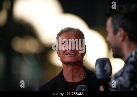 COULTHARD David (gbr), ehemaliger Fahrer von F1, Portrait während des Formel 1 Ooredoo Qatar Grand Prix 2021, 20th Lauf der FIA Formel 1 Weltmeisterschaft 2021 vom 19. Bis 21. November 2021 auf dem Losail International Circuit, in Lusail, Katar - Foto DPPI Stockfoto