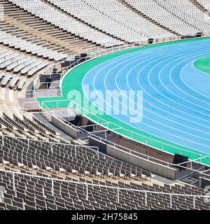 Big stadium with plenty empty seats Stockfoto
