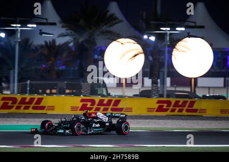 11 PEREZ Sergio (mex), Red Bull Racing Honda RB16B, Action während des Formel 1 Ooredoo Qatar Grand Prix 2021, 20th Lauf der FIA Formel 1 Weltmeisterschaft 2021 vom 19. Bis 21. November 2021 auf dem Losail International Circuit, in Lusail, Katar - Foto: Florent Gooden/DPPI/LiveMedia Stockfoto