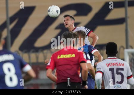 Perugia, Italien. 20th Nov, 2021. molina salvatore (n.17 fc crotone) während AC Perugia gegen FC Crotone, Italienische Fußballmeisterschaft Liga BKT in Perugia, Italien, November 20 2021 Quelle: Independent Photo Agency/Alamy Live News Stockfoto