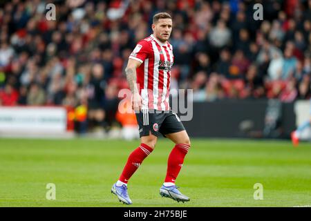 Sheffield, Großbritannien. 20th. November 2021. Billy Sharp #10 von Sheffield United in Sheffield, Vereinigtes Königreich am 11/20/2021. (Foto von Ben Early/News Images/Sipa USA) Quelle: SIPA USA/Alamy Live News Stockfoto