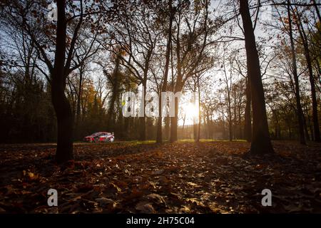 06 Sordo Dani (Spa), Carrera Candido (Spa), Hyundai Shell Mobis World Rally Team, Hyundai i20 Coupe WRC, Aktion während der ACI Rally Monza, 12. Lauf der 2021 FIA WRC, FIA World Rally Championship, vom 18. Bis 21. November 2021 in Monza, Italien - Foto Nikos Katikis / DPPI Stockfoto