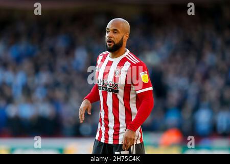 Sheffield, Großbritannien. 20th. November 2021. David McGoldrick #17 of Sheffield United in Sheffield, Vereinigtes Königreich am 11/20/2021. (Foto von Ben Early/News Images/Sipa USA) Quelle: SIPA USA/Alamy Live News Stockfoto