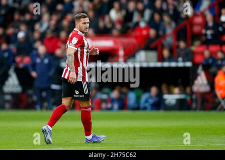 Sheffield, Großbritannien. 20th. November 2021. Billy Sharp #10 von Sheffield United in Sheffield, Vereinigtes Königreich am 11/20/2021. (Foto von Ben Early/News Images/Sipa USA) Quelle: SIPA USA/Alamy Live News Stockfoto