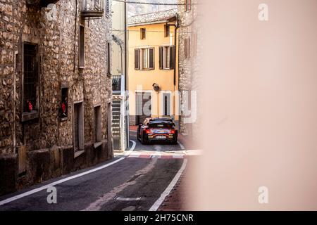 06 Sordo Dani (Spa), Carrera Candido (Spa), Hyundai Shell Mobis World Rally Team, Hyundai i20 Coupe WRC, Aktion während der ACI Rally Monza, 12. Lauf der 2021 FIA WRC, FIA World Rally Championship, vom 18. Bis 21. November 2021 in Monza, Italien - Foto Nikos Katikis / DPPI Stockfoto