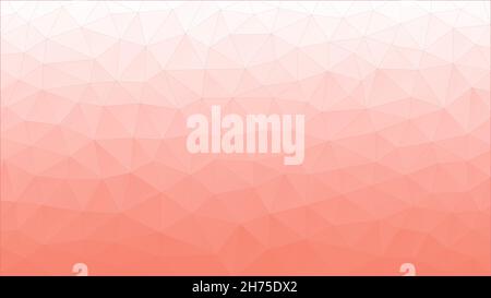 Abstrakter Hintergrund mit niedriger poly-geometrischer roter Farbe. Vektorgrafik. Stock Vektor