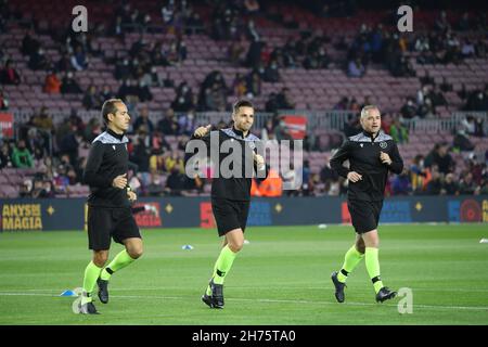 Barcelona, Spanien. 20th. November 2021. Spanisches Fußballspiel La Liga FC Barcelona gegen Espanyol im Camp Nou Stadion, Barcelona 20. November 2021 in Bildern: 999/JGS/Cordon Press Credit: CORDON PRESS/Alamy Live News Stockfoto