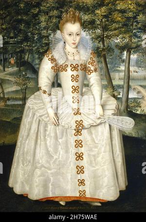 Prinzessin Elisabeth - Elisabeth von Böhmen - die Winterkönigin von Robert Peake 1603 Stockfoto
