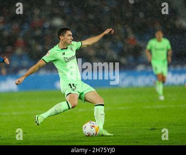 Inigo Lekue von Athletic beim Fußballspiel der spanischen Meisterschaft Liga zwischen Levante UD und Athletic Club Bilbao am 19. November 2021 im Ciutat de Valencia Stadion in Valencia, Spanien - Foto: Ivan Terron/DPPI/LiveMedia Stockfoto