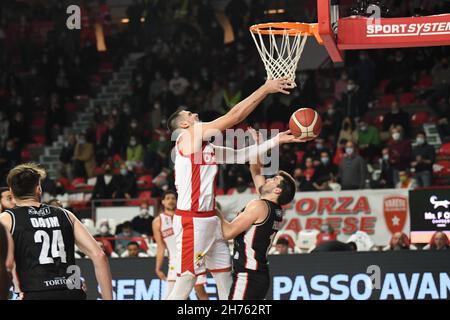 Varese, Italien. 20th. November 2021. -5 Alessandro Gentile OpenJobMetis Varese während des LBA Italien Championship Matches zwischen Openjobmetis Varese und Bertram Dartona in Varese, Italien, am 20. November 2021. Kredit: Unabhängige Fotoagentur/Alamy Live Nachrichten Stockfoto