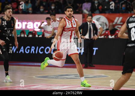 -3&#X9;Trey Kell OpenJobMetis Varese während des LBA Italien Championship Matches zwischen Openjobmetis Varese und Bertram Dartona, in Varese, Italien, am 20. November 2021. Stockfoto