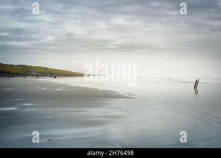 Strand im Fort Stevens State Park in Oregon Stockfoto