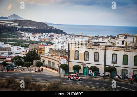 24 Vinyes Dabad Joan (Esp), Mercader Farrero Jordi (Esp), Suzuki Swift R4Lly S, Suzuki Motor Iberica, Aktion während der FIA ERC Rally Islas Canarias 8th, 2021 Runde der FIA European Rally Championship 18, vom 20. Bis 2021. November 2021 in Las Palmas de Gran Canaria, Spanien - Foto: Gregory Lenormand/DPPI/LiveMedia Stockfoto