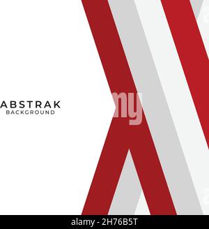 Grau weiß rot abstrakter Hintergrund Stock Vektor