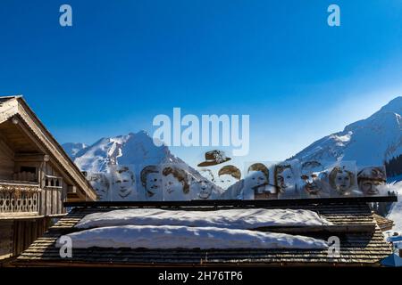 HAUTE-SAVOIE (74), MANIGOD, COL DE LA CROIX FRY, RELAIS & CHATEAUX, LA MAISON DES BOIS - MARC VEYRAT, LUXUSHOTEL UND GOURMET-RESTAURANT IN DER MOUNT Stockfoto