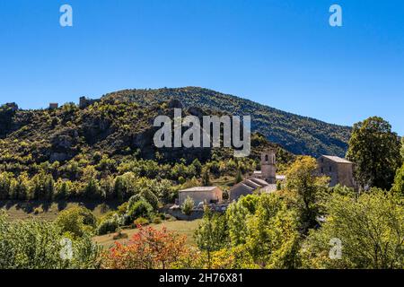 ALPES-MARITIMES (06), REGIONALER NATURPARK PREALPES D'AZUR, ESTERON, BRIANCONNET Stockfoto