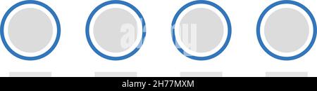 Avatar-Frames in sozialen Medien. Fotorahmen für Post-Schnittstelle. Profil-Avatar-Vorlage für beliebte App-Schnittstelle. Stock Vektor