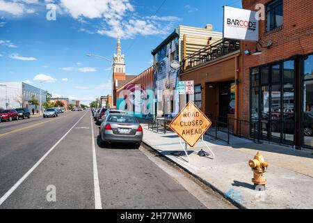 Wandmalereien im Rino Art District in Denver, Colorado, USA Stockfoto