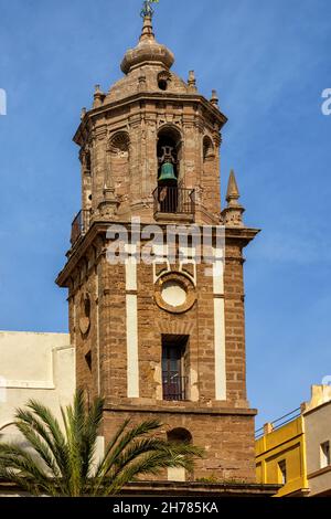 Iglesia de Santiago Apostol, Cádiz / Kirche von Santiago Apostol Stockfoto