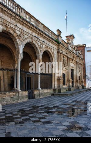 Antigua Casa del Cabildo museo Arqueológico en Jerez de la Frontera, Altes Haus des Archäologischen Museums von Cabildo Stockfoto