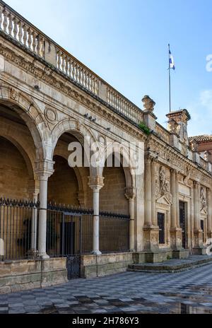 Antigua Casa del Cabildo museo Arqueológico en Jerez de la Frontera, Altes Haus des Archäologischen Museums von Cabildo Stockfoto