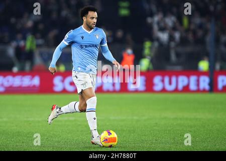 Der Lazio-Fußballspieler, der aus dem Latium kommt, hat am 20. November 2021 im Stadio Olimpico in Rom, Italien, ein Fußballspiel zwischen der SS Lazio und dem FC Juventus im Einsatz - Foto: Federico Proietti/DPPI/LiveMedia Stockfoto