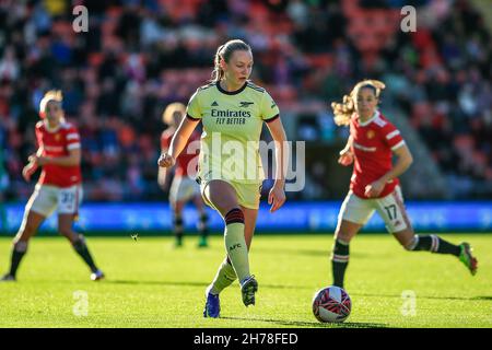 Leigh, Großbritannien. 21st. November 2021. Leigh, England, 21st 2021. November: Frida Maanum (12 Arsenal) während des Fußballspiels der FA Womens Super League zwischen Manchester Utd und Arsenal im Leigh Sports Village Richard Callis/SPP Credit: SPP Sport Press Photo. /Alamy Live News Stockfoto