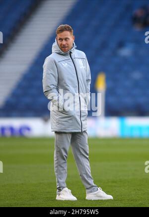 Hampden Park, Glasgow, Großbritannien. 21st. November 2021. Scottish League Cup Halbfinale, Rangers gegen Hibernian: Scott Arfield von Rangers Kredit: Action Plus Sports/Alamy Live News Stockfoto