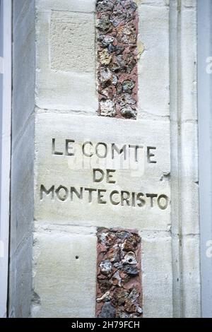 DUMAS Alexandre (VATER PERE) (DAVY de La PAILLETERIE DUMAS Alexandre) Chateau de Montecristo - Datum: 20010105 ©Archives-Zephyr/Opale.photo *** Ortsüberschrift *** Stockfoto