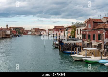 Canal Grande di Murano, Insel Venedig, Italien Stockfoto