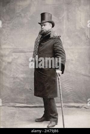 Portrait de Paul Verlaine (1844 - 1896) poete francais photographie par Otto (Otto Wegener, 1849-1924) en 1893 - Paul Verlaine (1844-1896), französischer Dichter ©Archives-Zephyr/Opale.photo *** Ortsüberschrift *** Stockfoto