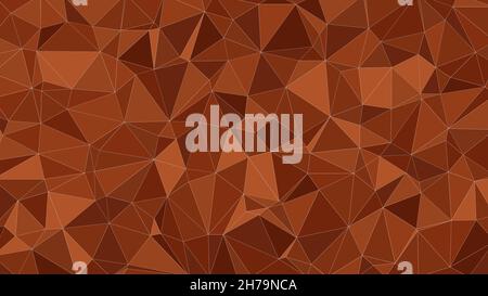 Abstrakter Hintergrund von Schokoladen-Dreiecken. Die geometrische Struktur der Schokolade. Cremiges Schokoladenmuster. Abbildung. Ultra-HD-Größe. Stockfoto