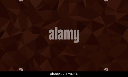 Abstrakter Hintergrund von Schokoladen-Dreiecken. Die geometrische Struktur der Schokolade. Cremiges Schokoladenmuster. Abbildung. Ultra-HD-Größe. Stockfoto