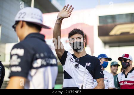 GASLY Pierre (Fra), Scuderia AlphaTauri Honda AT02, Portrait während des Formel 1 Ooredoo Qatar Grand Prix 2021, 20th Lauf der FIA Formel 1 Weltmeisterschaft 2021 vom 19. Bis 21. November 2021 auf dem Losail International Circuit, in Lusail, Katar - Foto: Xavi Bonilla/DPPI/LiveMedia Stockfoto