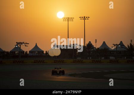04 NORRIS Lando (gbr), McLaren MCL35M, Aktion während des Formel 1 Ooredoo Qatar Grand Prix 2021, 20th Lauf der FIA Formel 1 Weltmeisterschaft 2021 vom 19. Bis 21. November 2021 auf dem Losail International Circuit, in Lusail, Katar - Foto: Xavi Bonilla/DPPI/LiveMedia Stockfoto