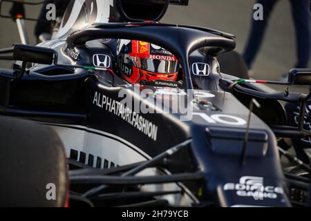 GASLY Pierre (Fra), Scuderia AlphaTauri Honda AT02, Aktion während des Formel 1 Ooredoo Qatar Grand Prix 2021, 20th Lauf der FIA Formel 1 Weltmeisterschaft 2021 vom 19. Bis 21. November 2021 auf dem Losail International Circuit, in Lusail, Katar - Foto: Florent Gooden/DPPI/LiveMedia Stockfoto