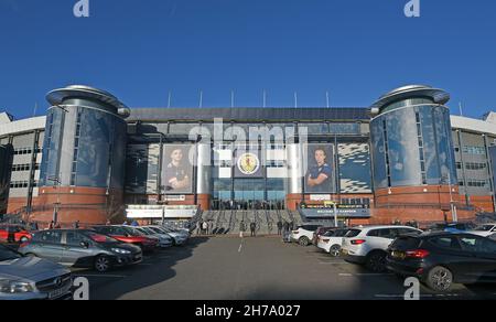 Glasgow, Schottland, 21st. November 2021. Hampden Park vor dem Spiel des Scottish League Cup im Hampden Park, Glasgow. Bildnachweis sollte lauten: Neil Hanna / Sportimage Stockfoto