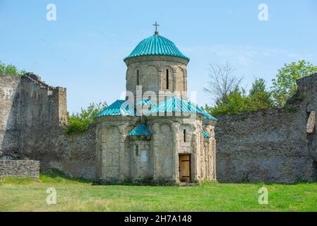 Georgisch-orthodoxe Kirche in der historischen ummauerten Stadt Kvetera in Kacheti Stockfoto