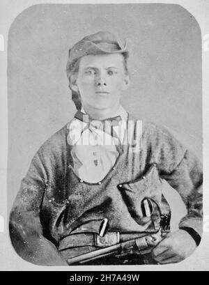 Jesse James - Vintage-Foto aus dem Alten Westen Stockfoto