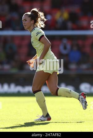 Leigh, Großbritannien. 21st. November 2021. Lia Walti von Arsenal während des Spiels der FA Women's Super League im Leigh Sports Village, Leigh. Bildnachweis sollte lauten: Darren Staples/Sportimage Credit: Sportimage/Alamy Live News Stockfoto