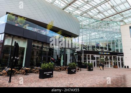 Brüssel, Belgien - 11 05 2017: Standort von Docks Bruxsel ein neues Einkaufszentrum Stockfoto