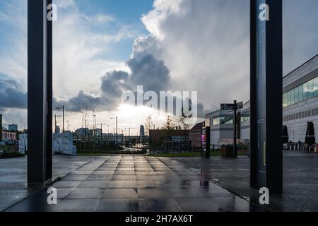 Brüssel, Belgien - 11 05 2017: Standort von Docks Bruxsel ein neues Einkaufszentrum Stockfoto