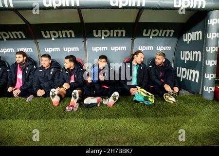 Genua, Italien. 22nd. November 2021. Italienische Serie A, CFC Genua und AS Roma Credit: Nderim Kaceli/Alamy Live News Stockfoto