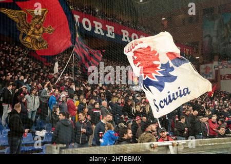 Genua, Italien. 22nd. November 2021. Italienische Serie A, CFC Genua und AS Roma Credit: Nderim Kaceli/Alamy Live News Stockfoto