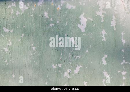 Lackierter Metallhintergrund und Textur bei Sonnenlicht Stockfoto