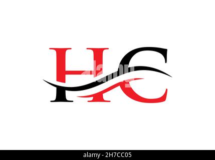 HC-verknüpftes Logo für Geschäfts- und Firmenidentität. Kreativer Buchstabe HC-Logo-Vektor Stock Vektor