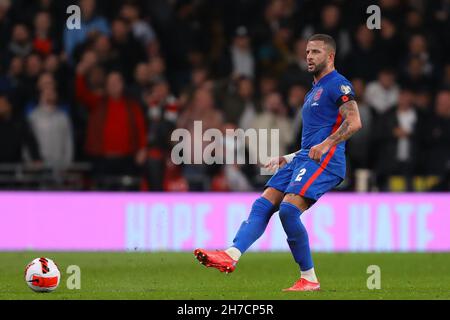 Kyle Walker aus England - England gegen Albanien, FIFA 2022-WM-Qualifikation - Gruppe I, Wembley Stadium, London - 12th. November 2021 Stockfoto