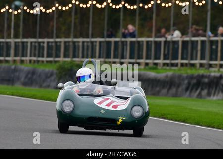 Ian Dalglish, Lotus-Climax 17, Salvadori Cup, Sports Racing Cars, die von 1955 bis 1960 an Rennveranstaltungen teilnahmen, Goodwood 78th Members Meeting, gut Stockfoto